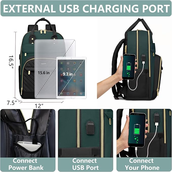Laptop Backpack for Women Work Bag - Image 4