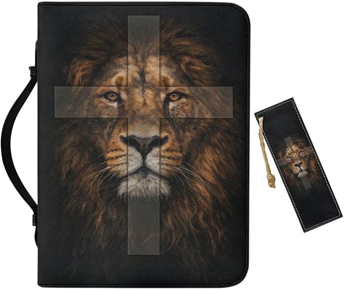 Leather Bible Cover Case for Men PU Bible Case by Unknown