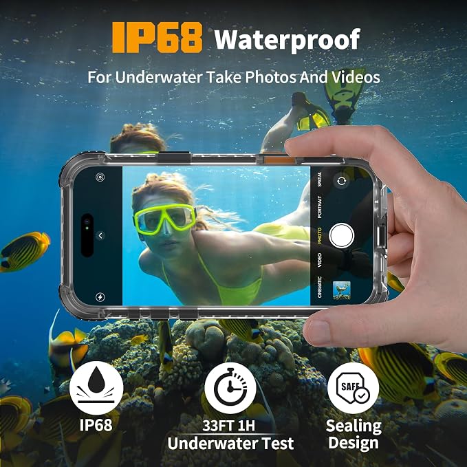 for iPhone 16 Waterproof Case, Compatible - Image 3