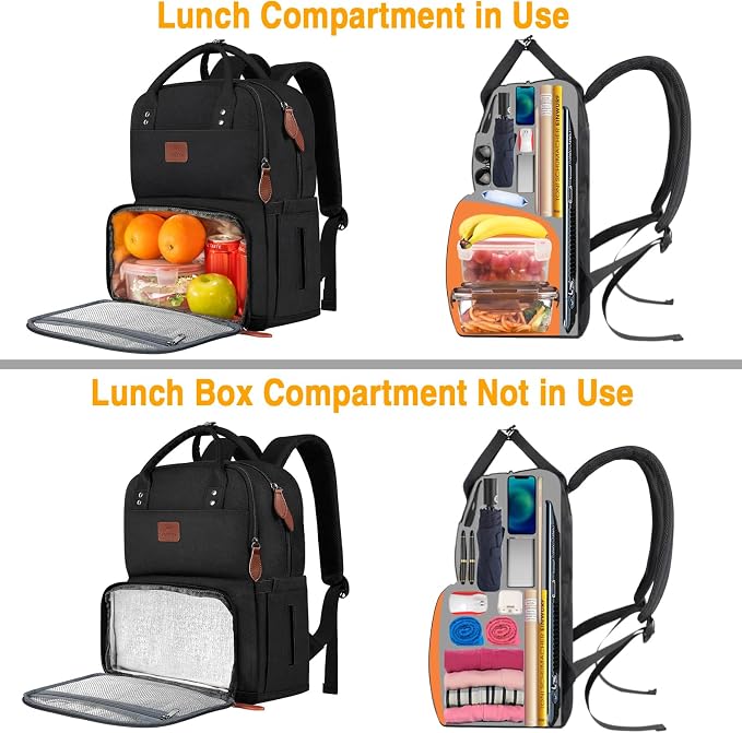 MATEIN 17 Inches Lunch Backpack, Extra Large Lunch Box - Image 5