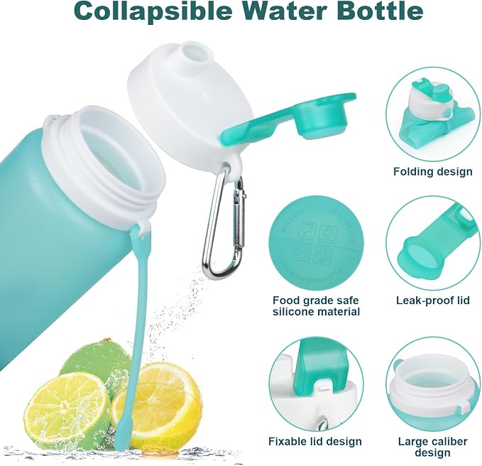 PLTCAT Collapsible Foldable BPA Free Reusable Lightweight Leak-Proof Travel - Image 5