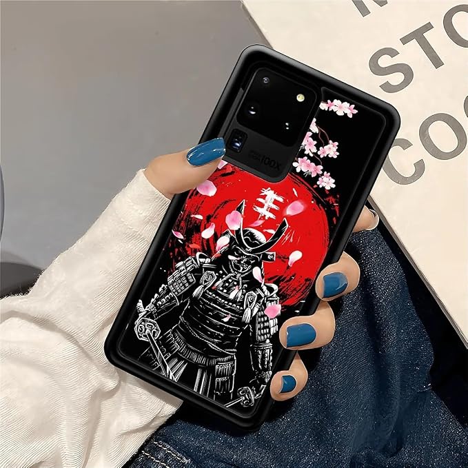 for Samsung Galaxy S20 Ultra Case, Sakura Japanese Samurai Pattern Graphic - Image 7