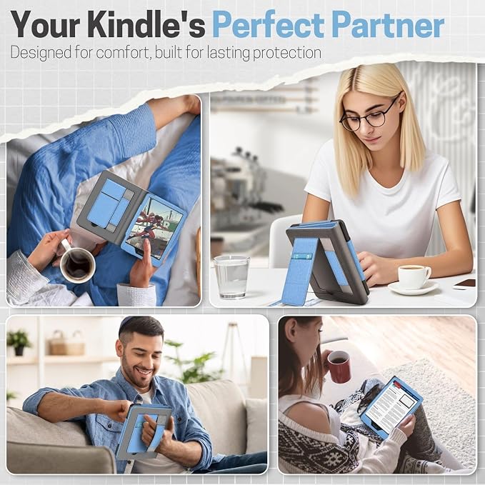 TNP Stand Case with Strap for Kindle Paperwhite 12th Gen 2024 / Kindle - Image 9