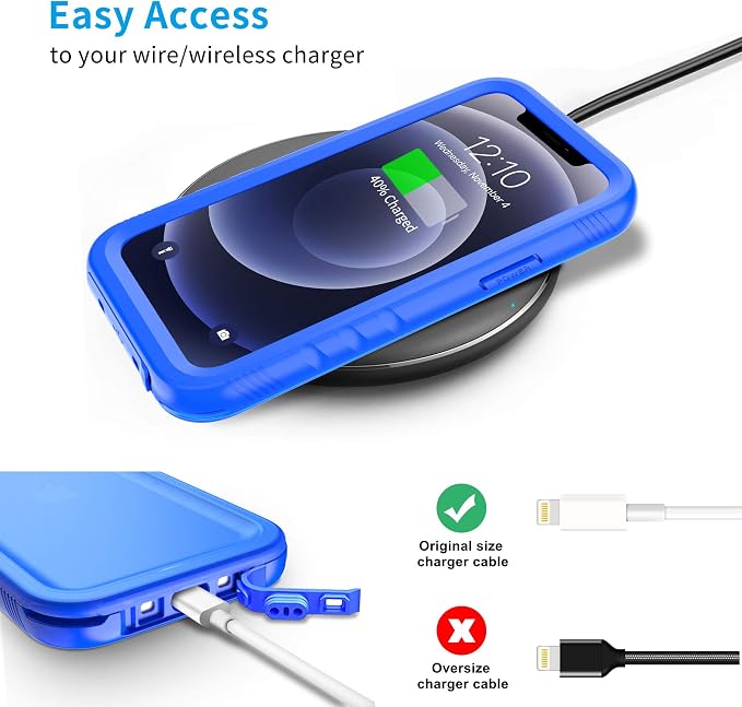 SPORTLINK for iPhone 12 Mini Waterproof Case, Full Body Shockproof Dustproof - Image 5
