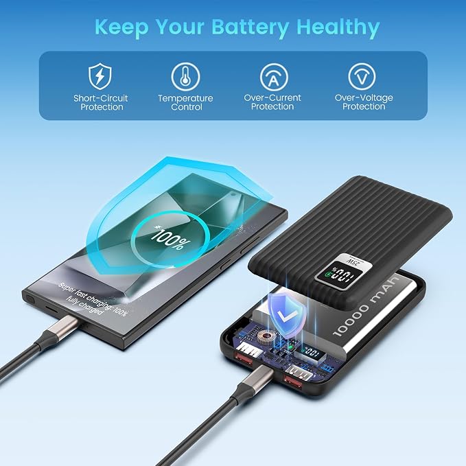 25W Super Fast Charging Portable Charger Power Bank - Image 5