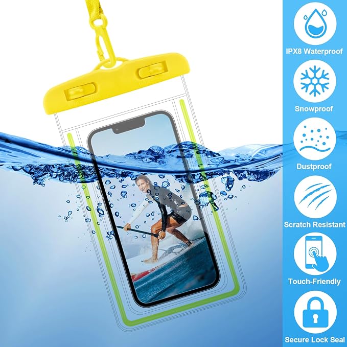 40 Pack Universal Waterproof Phone Pouch, Waterproof Phone Case Dry Bag - Image 5