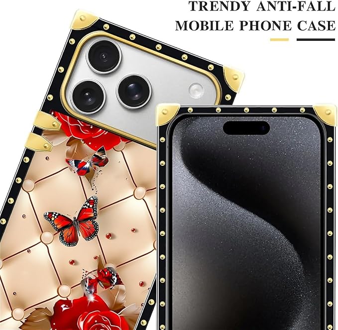 For iPhone 17 Pro Max Case Luxury Golden Decoration - Image 4