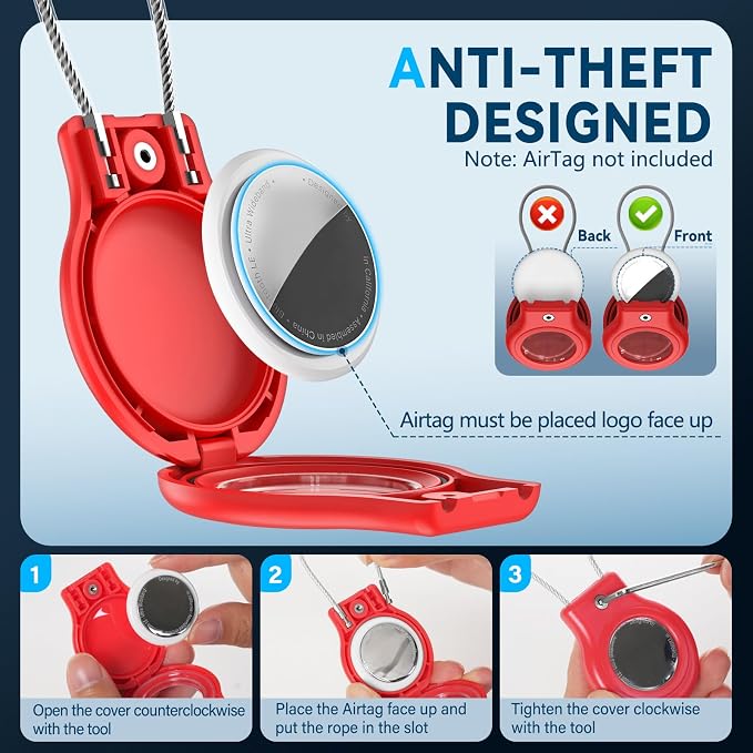 Waterproof Airtag Holder, 4 Pack Airtag Case - Image 3