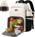 LOVEVOOK Lunch Backpack with Lunch Compartment, 15.6 Inch Laptop Work Travel by LOVEVOOK