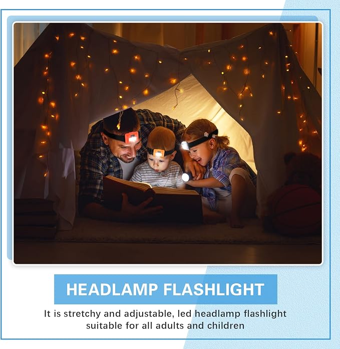 Treela 30 Pieces Led Headlamp Flashlight Outdoor Head Lamp Adjustable Headband - Image 5