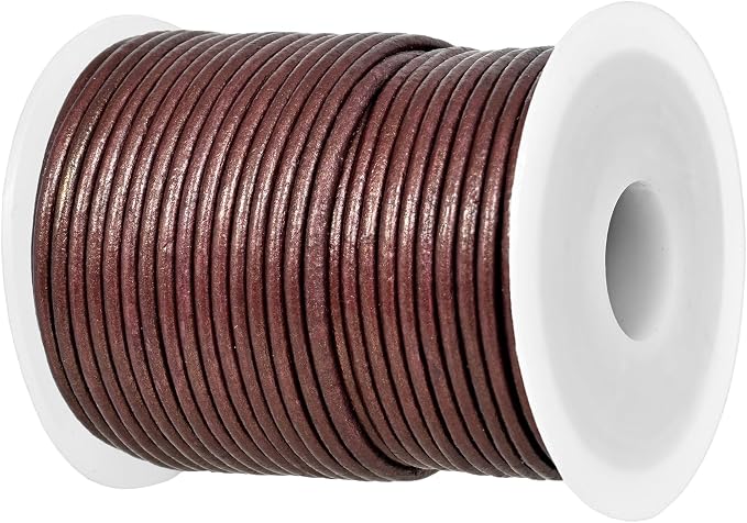 GENIQUE Real/Genuine Round Leather String Cord by GENIQUE