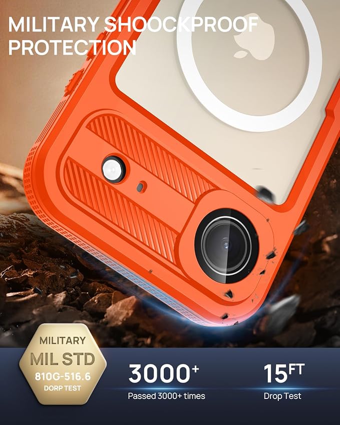 Lanhiem Magnetic for iPhone Air Phone Case, IP68 Waterproof Dustproof Phone - Image 3