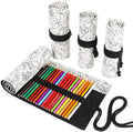 Funny live 24/36/48/72 Slots Colored Pencil Wrap Roll up Pen Holder Case by Funny+live