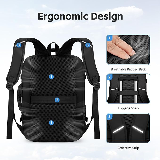 RealCool Travel Backpack for Women Men - Image 6