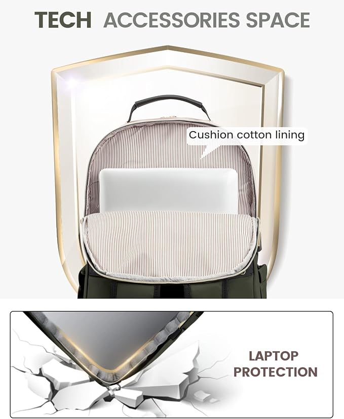 LOVEVOOK Laptop Backpack Purse for Women, Work Business Travel Computer Bags - Image 7