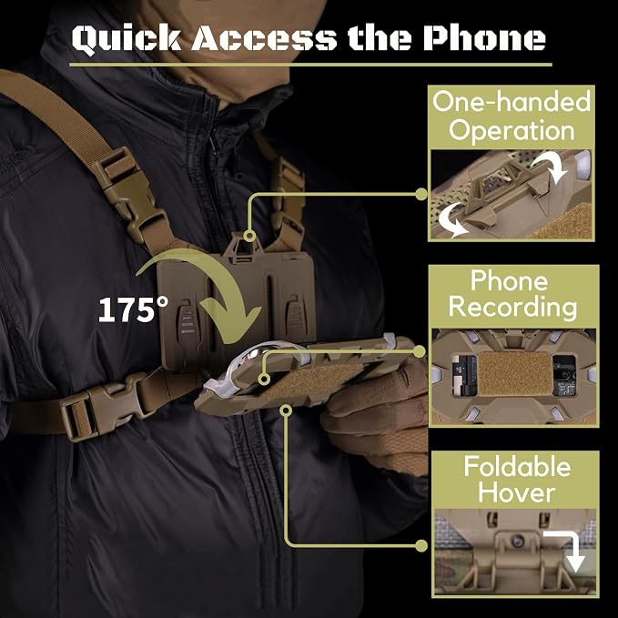 Let Me Be FoldPanel Chest Vest Set, Chest Rig Phone Mount - Image 4