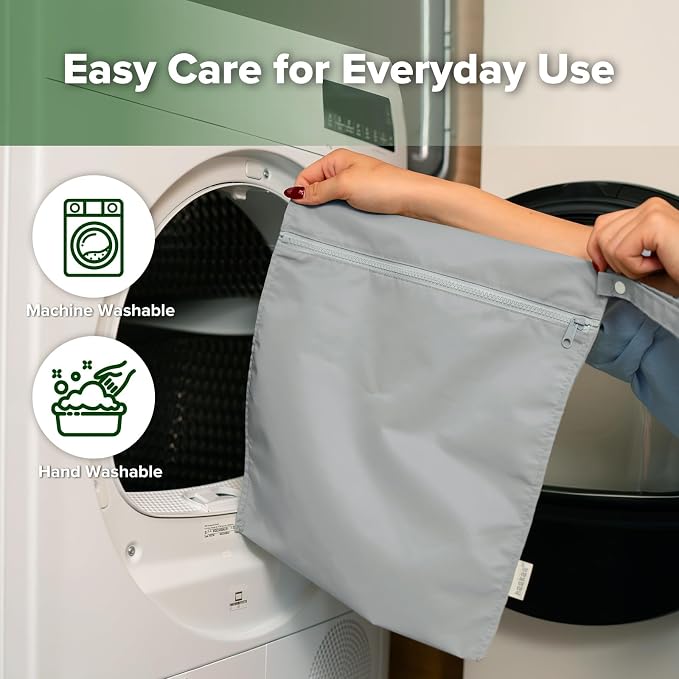 haakaa Waterproof Wet Bags for Baby Wet Dry Bags for Cloth Diaper, Swimsuit & - Image 8