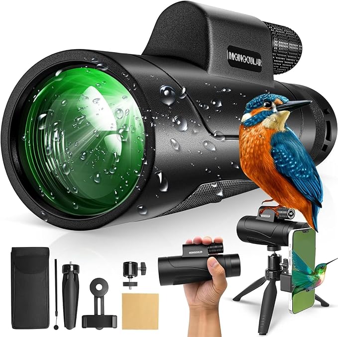 Asacam® 80x100 Monocular Telescope High Powered by Asacam