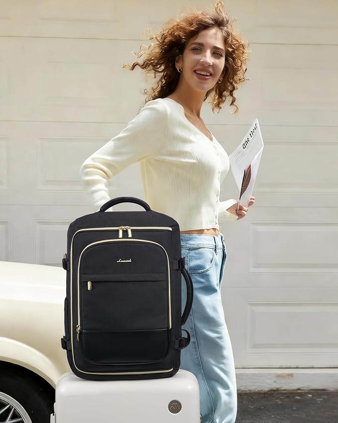 LOVEVOOK 40L Travel Backpack Carry on Flight Approved, Personal Item Bag - Image 8