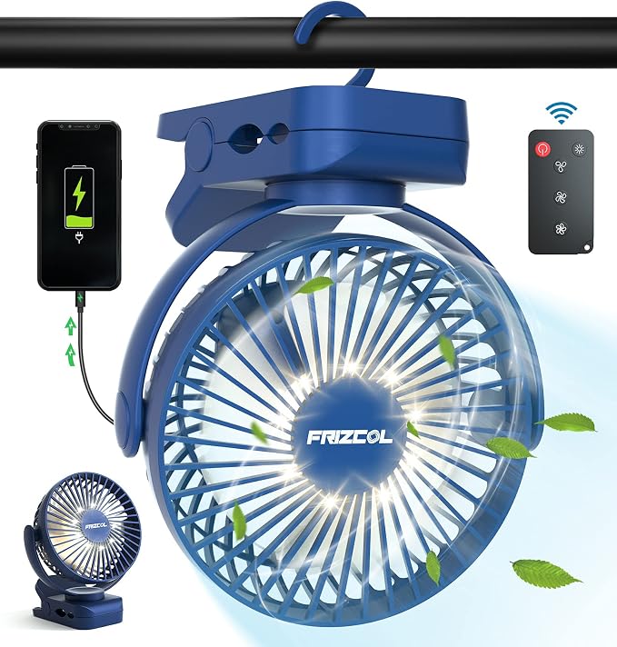 Clip on Fan 65 Hours Portable Desk Fan Rechargeable by FollowUsGetMoreInfoNow