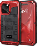 Mitywah Waterproof Case for iPhone 16 Pro Max, Heavy Duty Metal Cover by Mitywah