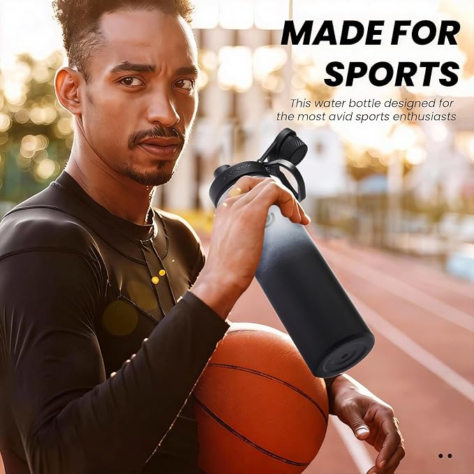 Sports Water Bottle 22oz, Insulated Water Bottle - Image 7