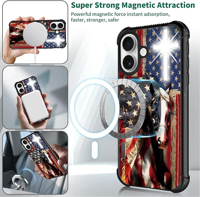 for iPhone 17 Case, for MagSafe Graphic Design for Girl Boy Soft Silicone Hard - Image 5