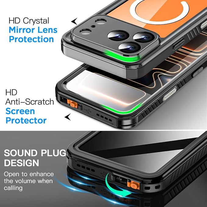 AICase for iPhone 17 Pro Max Case Waterproof Clear - Image 4