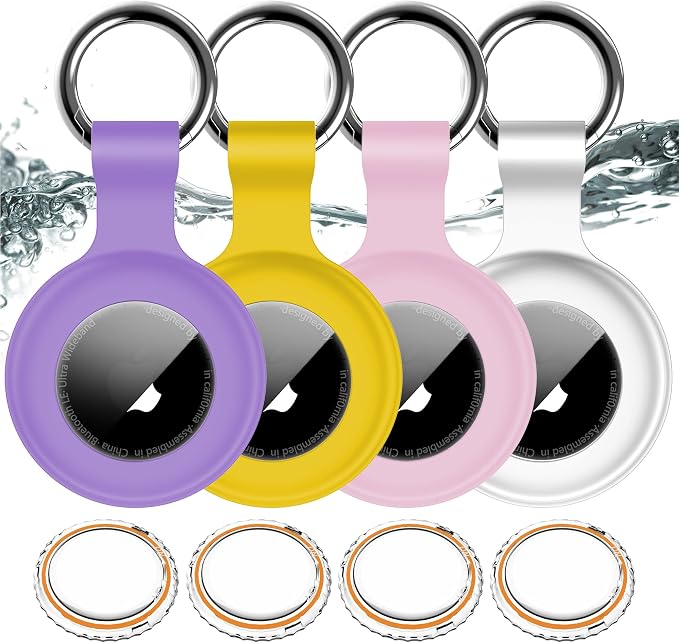 1|2|4Pack for Apple AirTag Holder, for Air Tag 2nd &1st Genaretion, Waterproof by HitfineLLC