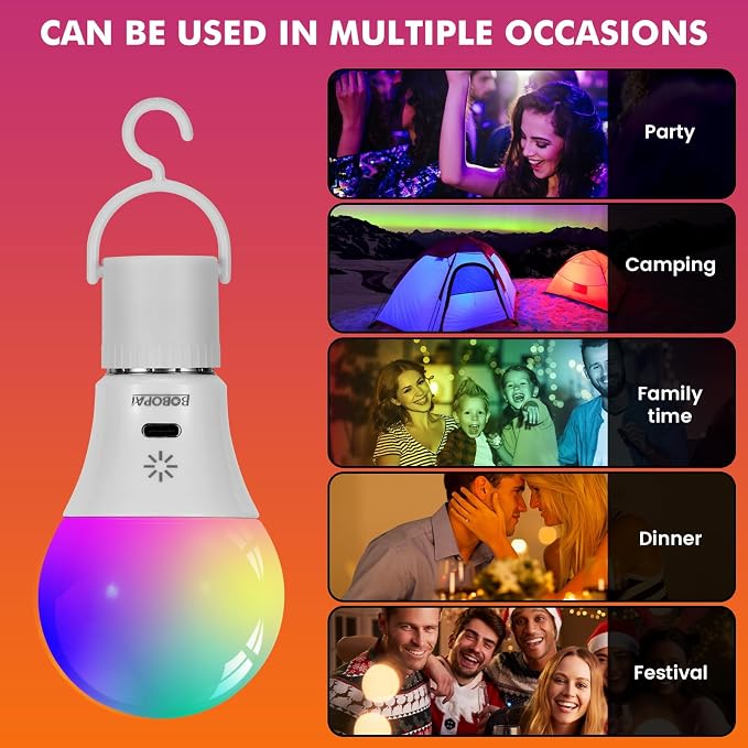 LED Rechargeable Light Bulbs - Image 5