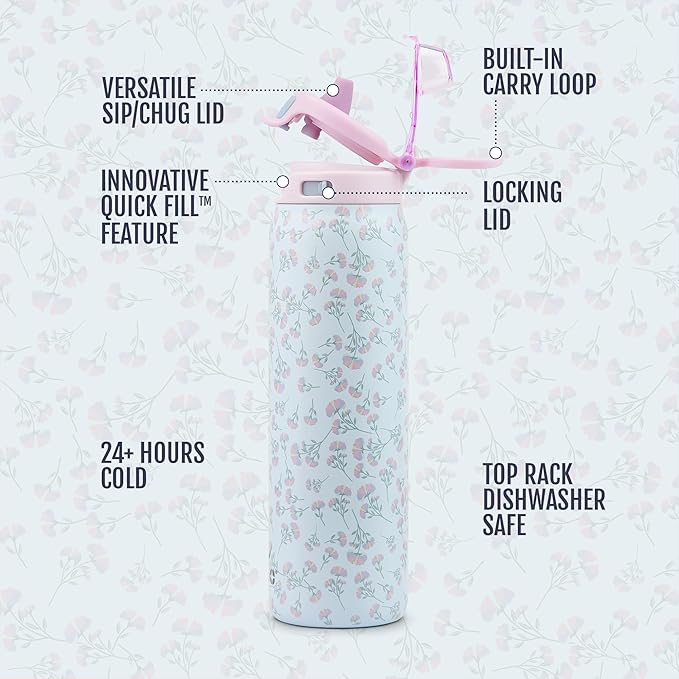 Ello Pop & Fill 22oz Stainless Steel Water Bottle - Image 4