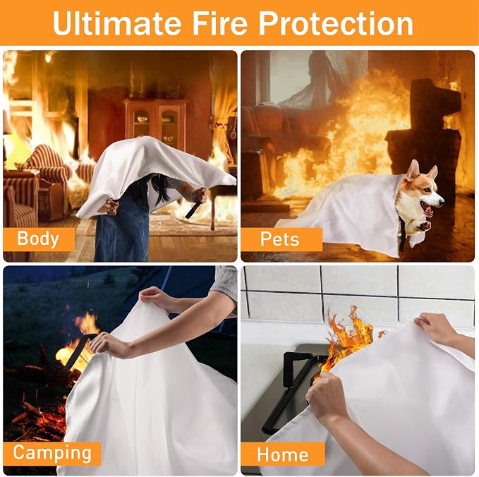 Emergency Fire Blanket for Camping Grill - Image 3