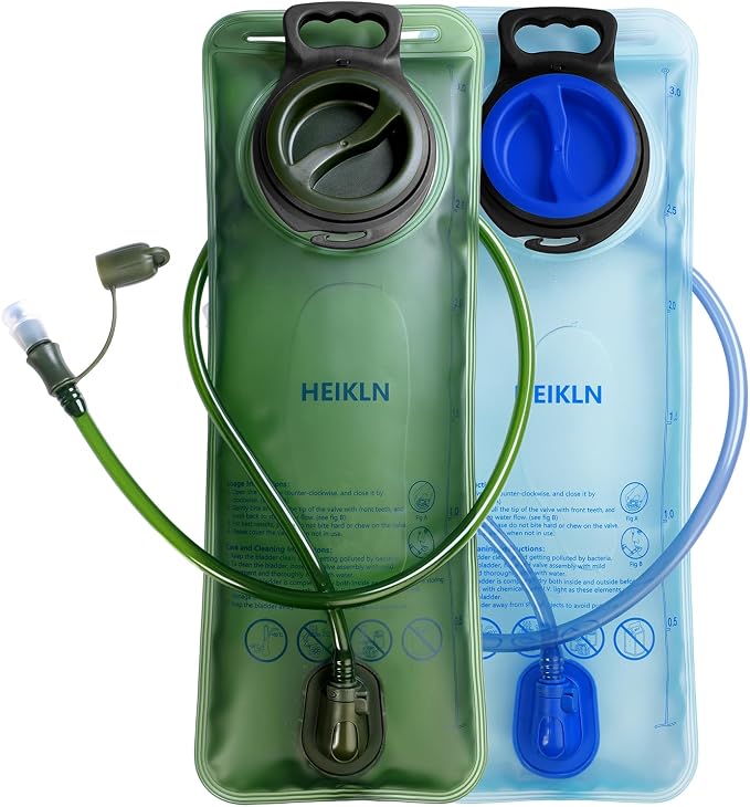 HEIKLN Hydration Bladder 1.5L-2L-2.5L-3L, Leak Proof Water Reservoir, BPA Free by HEIKLN
