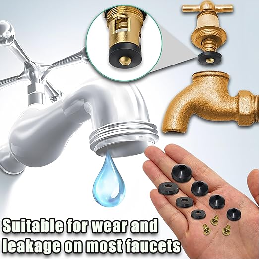 116 PCS Faucet Washer Assortment Kit Outdoor Faucet Repair Kit - Image 4