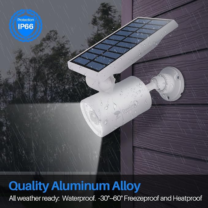 Solar Motion Sensor Light Outdoor of 2, Motion Sensor Solar Lights Aluminum - Image 4