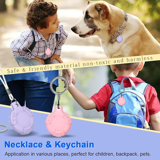 4 Pack for AirTag Bracelet & Air tag Necklace, Soft Silicone Wristband Air Tag - Image 5