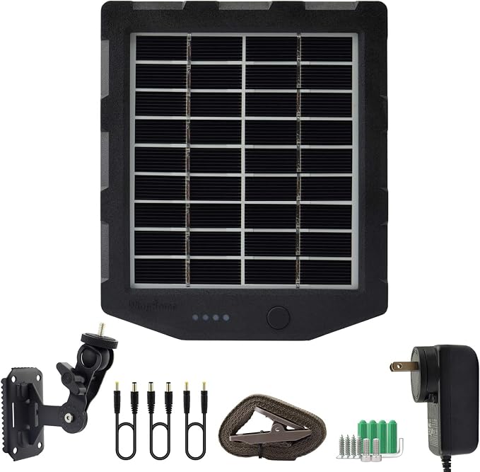 Trail Camera Solar Panel, WingHome Solar Battery Charger Kit 12V/1A 6V/1.5A - Image 4