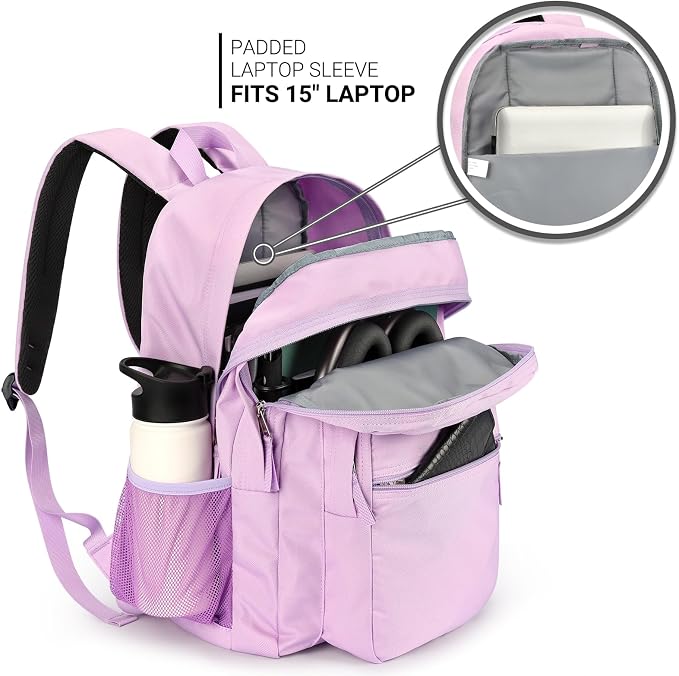 ZORFIN 26L Backpack for College, and Travel: Water Resistant Bookbag - Image 4