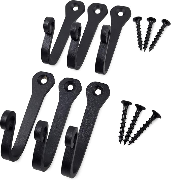 Heavy Duty Cast Iron Wall Hooks – Multi-Purpose hangers - Image 6