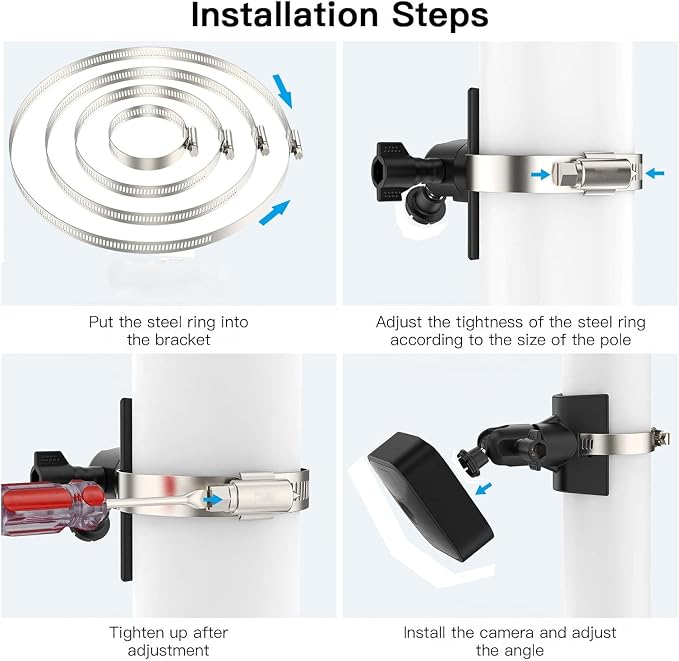 No-Drill Outdoor Pole Mount, Pole Mount Compatible - Image 4