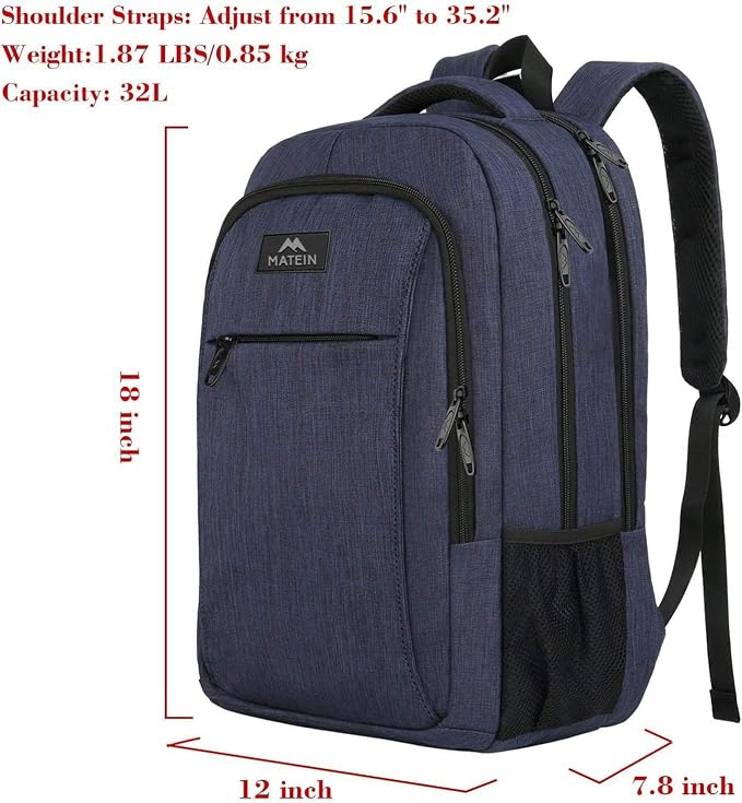 MATEIN Laptop Backpack, Slim Travel Backpack - Image 5
