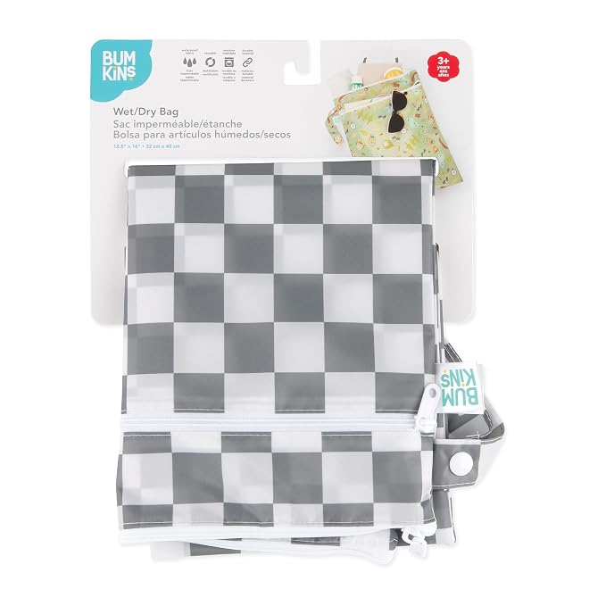 Bumkins Waterproof Wet Dry Bag for Baby, Swim Suit, Cloth Diapers, Pump Parts - Image 6