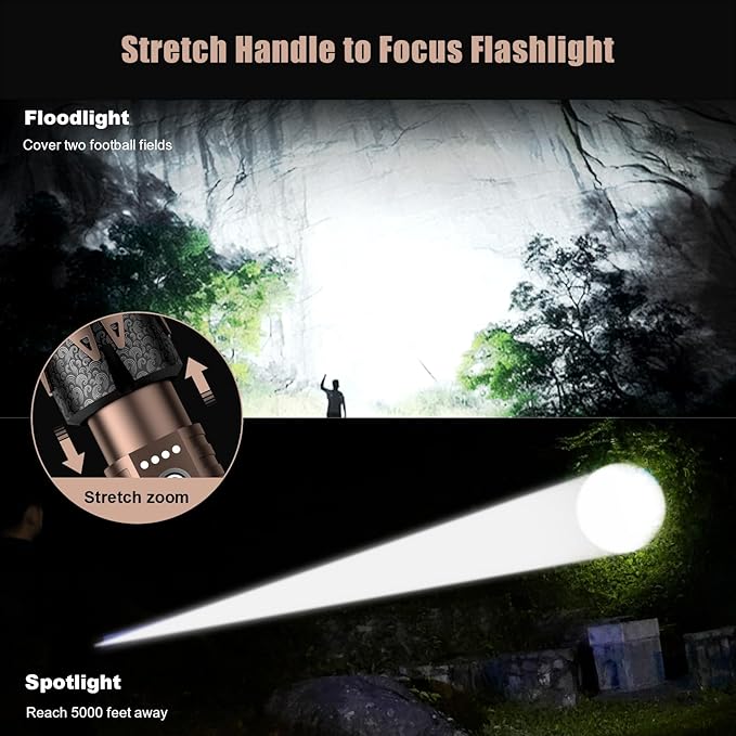 SKYFIRE Rechargeable Tactical Flashlight - Image 2