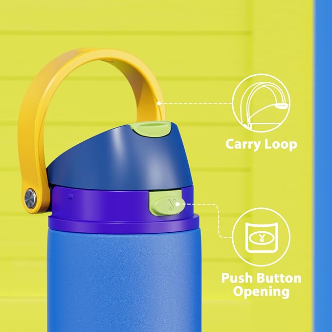 24 oz Insulated Water Bottle for Men: Meoky Stainless Steel Water Bottle - Image 6
