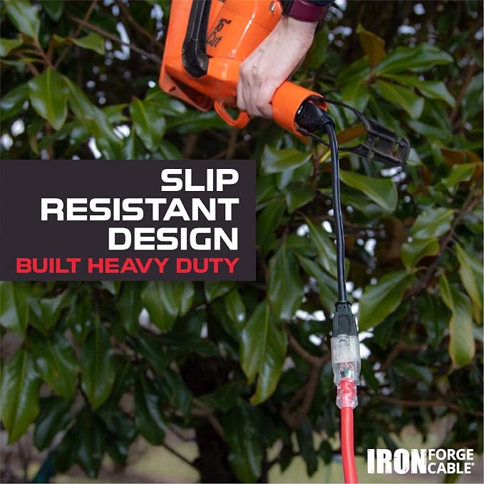 Iron Forge Cable 10 ft Lighted Outdoor Extension Cord - Image 4