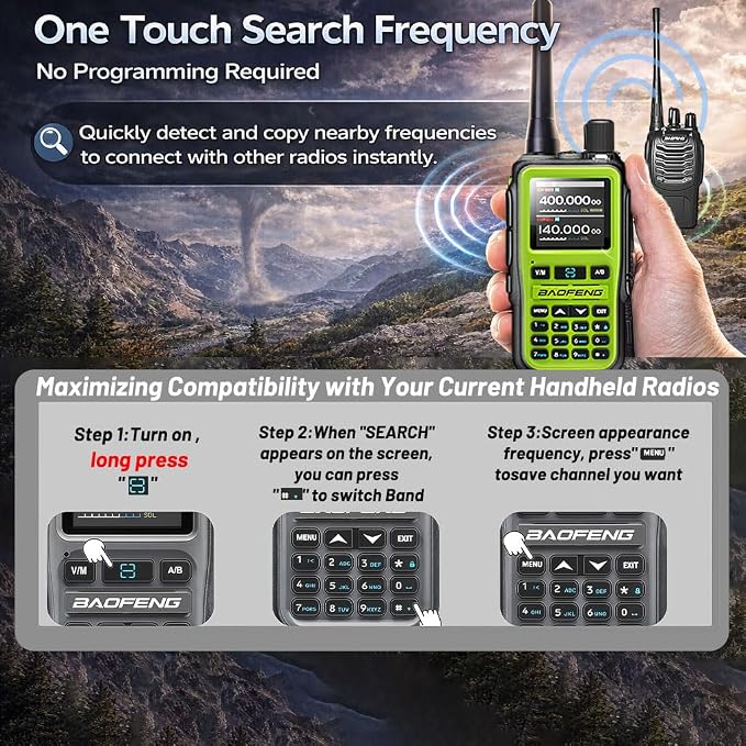BAOFENG UV-5R Mini Ham Radio: Long Range Handheld Two Way Radio - Image 5