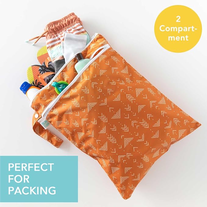 Bumkins Waterproof Wet Dry Bag for Baby, Swim Suit, Cloth Diapers, Pump Parts - Image 2