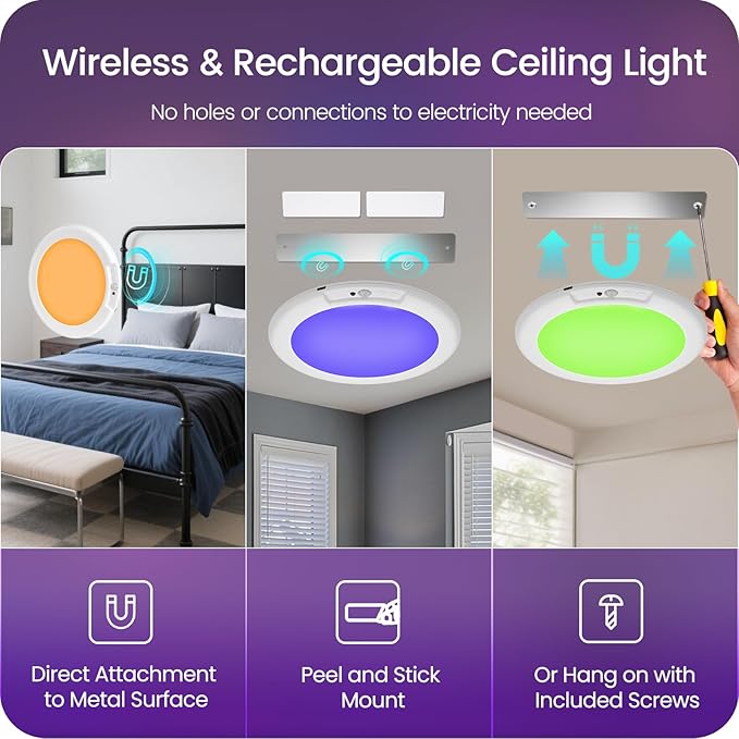 Motion Sensor Rechargeable Shower Light - Image 4