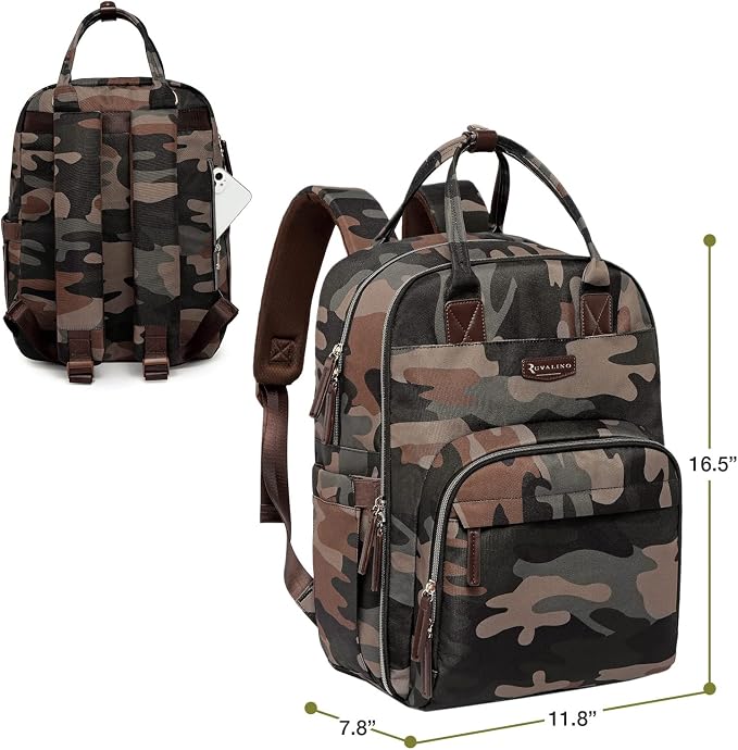 RUVALINO Diaper Bag Backpack, Large Capacity, Waterproof and Stylish - Image 8