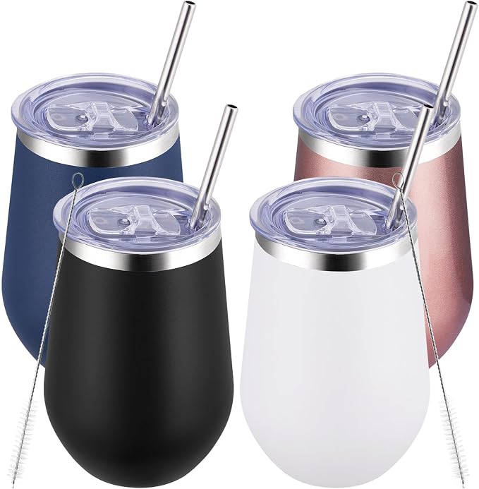 MEWAY 12oz Stainless Steel Wine Tumbler by MEWAY